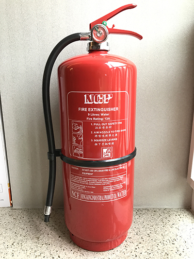 9L 水劑滅火筒 - 消防處認可 適合紙張木材布料火警